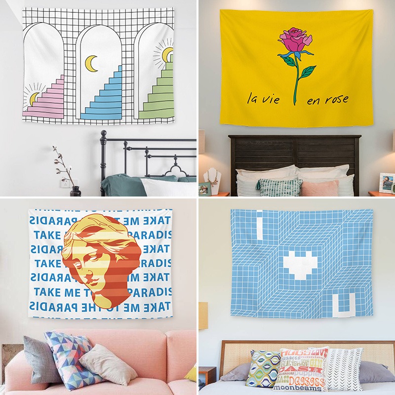 Home Gym Decor - Abstrato dos desenhos animados fundo pendurado