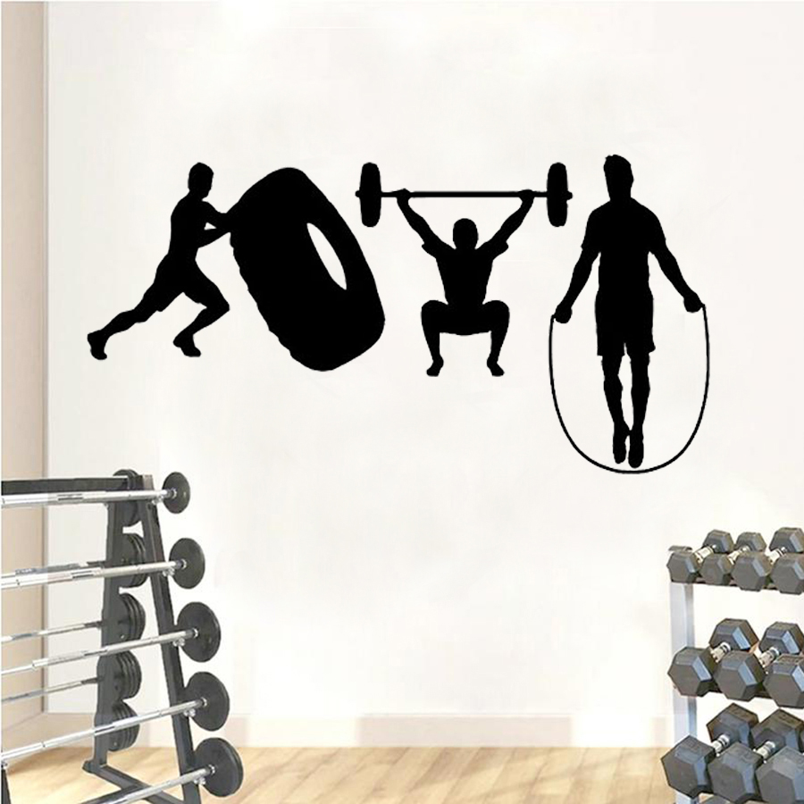 Home Gym Wallpaper - Adesivo de parede crossfit de academia