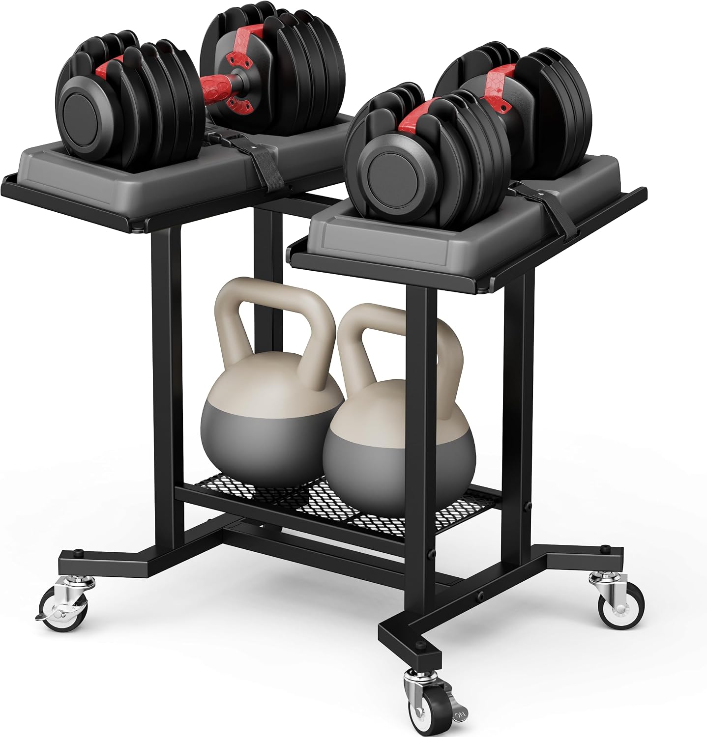 Home Gym Rubber Flooring - Suporte Ajustável para Halteres, Estrutura de