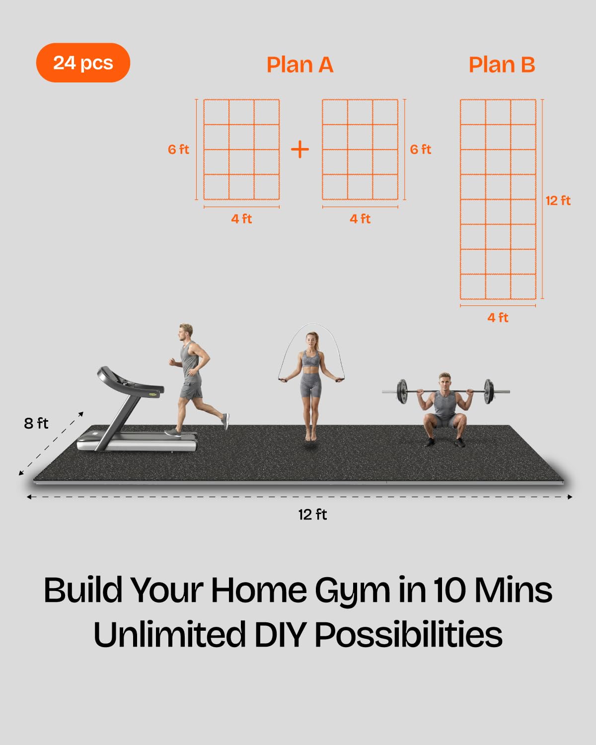 Conjunto de Piso para Academia - Home Gym Rubber Flooring avaliação e preço