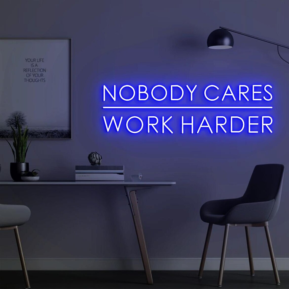 Letreiro Neon 'Nobody Cares Wo - Home Gym Outdoor Ideas avaliação e preço