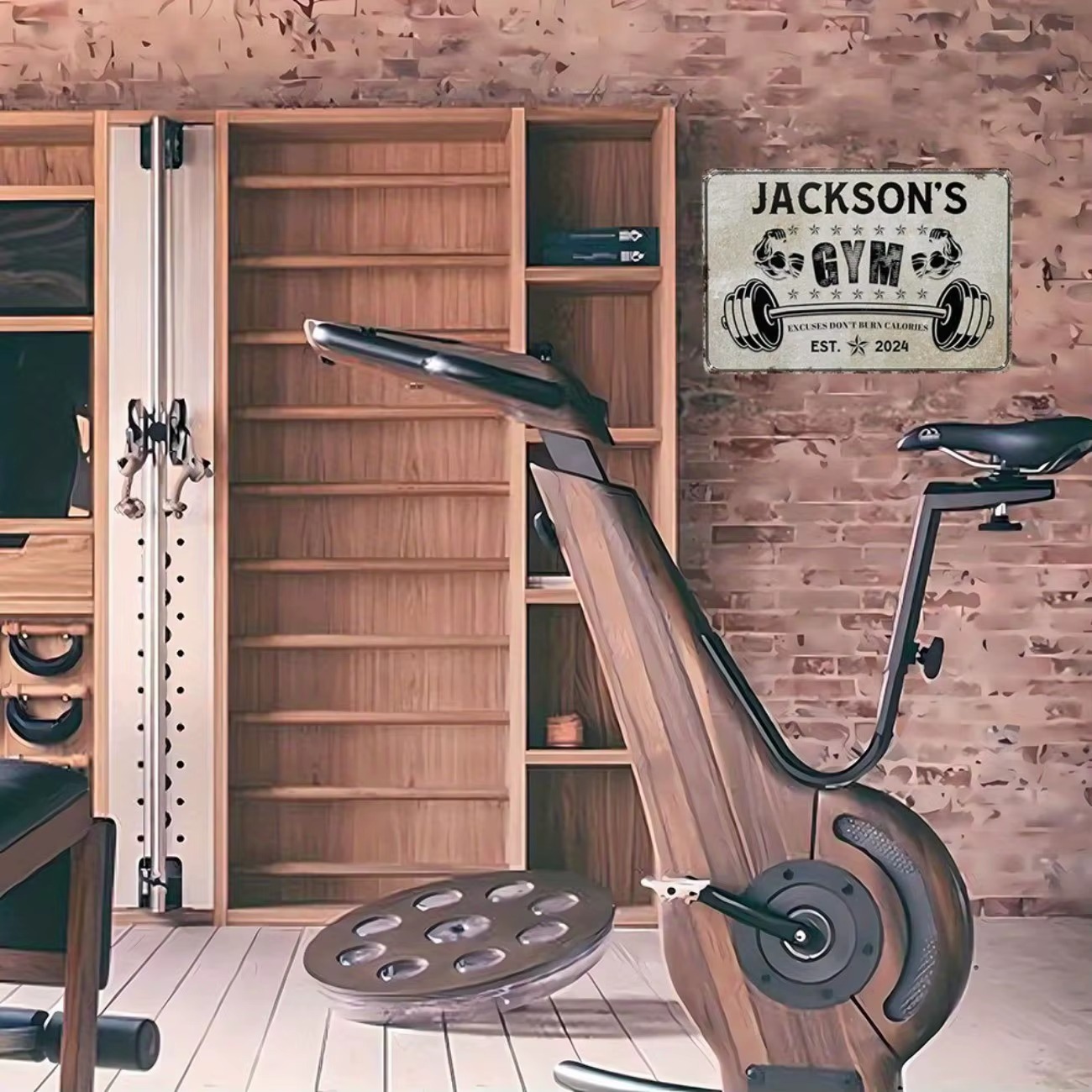 Placa de Metal Personalizada p - Home Gym Decor avaliação e preço
