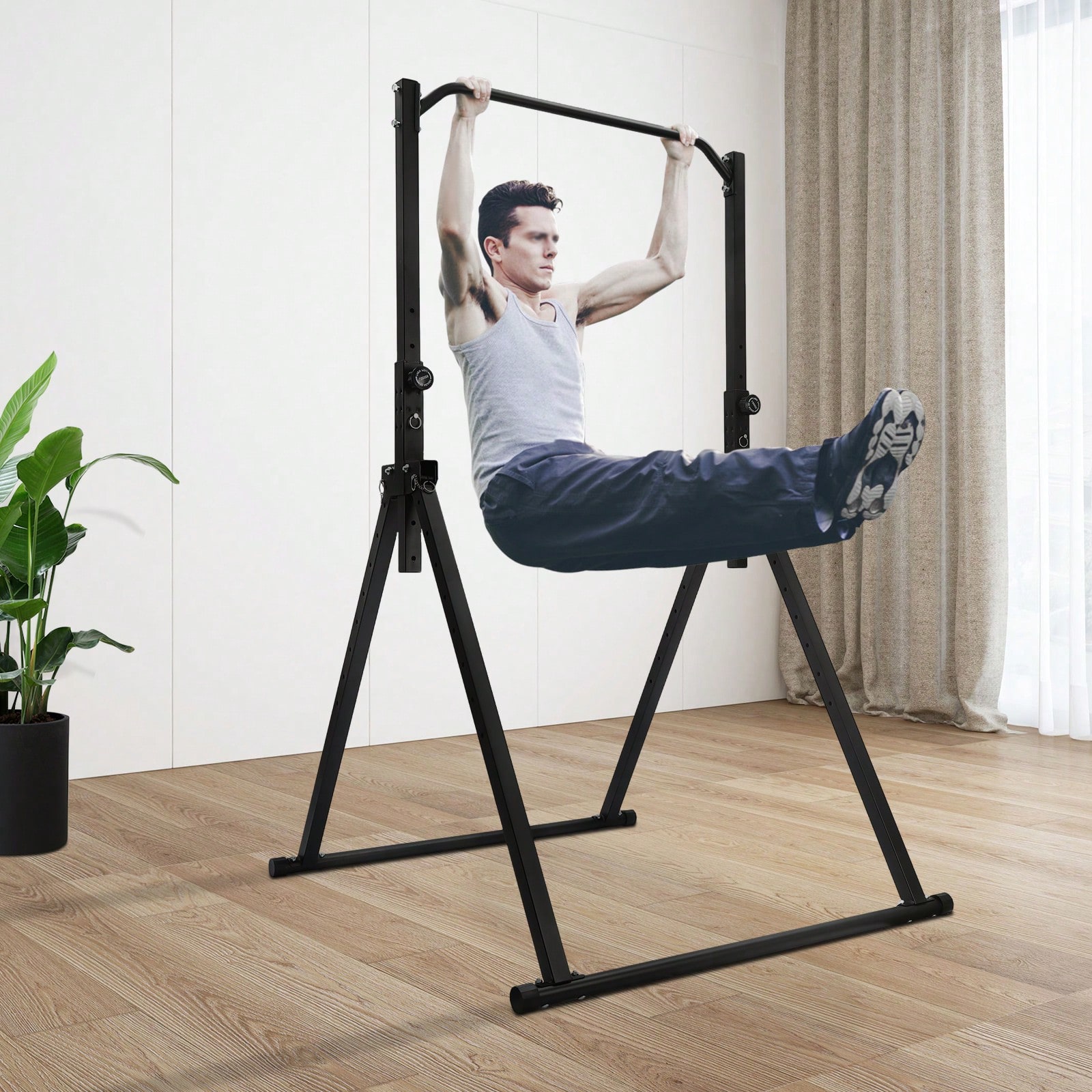 Estação de Pull-Up Triangular, - Home Gym Pull Up Bar avaliação e preço