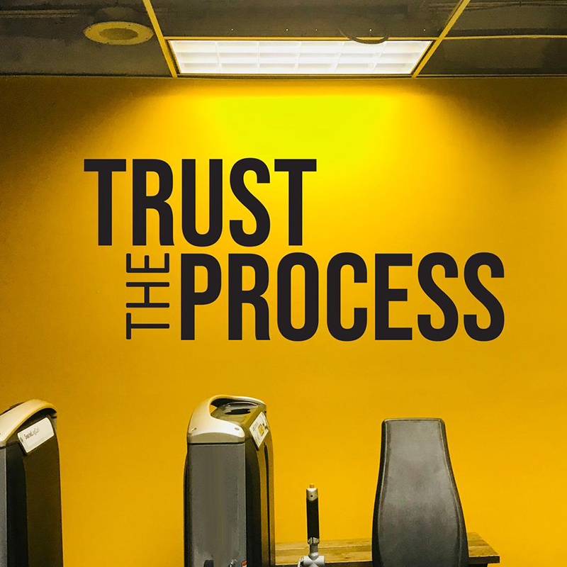 Confie no processo adesivo de  - Home Gym Wallpaper avaliação e preço