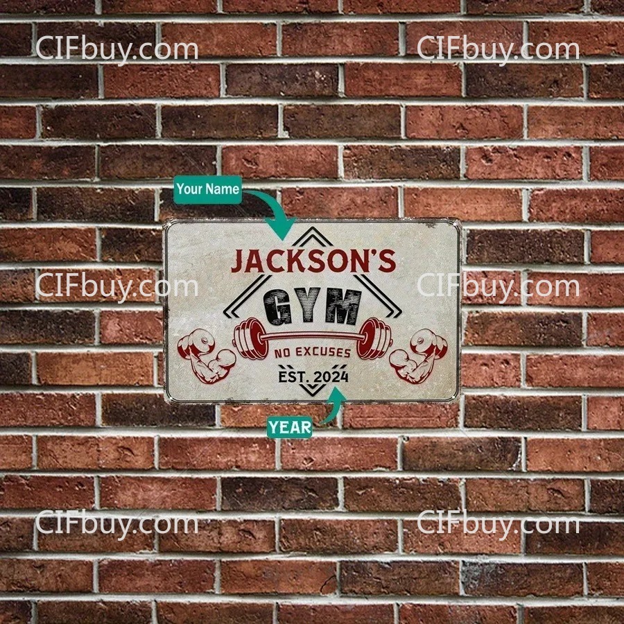 Placa de Metal Vintage Persona - Home Gym Decor avaliação e preço