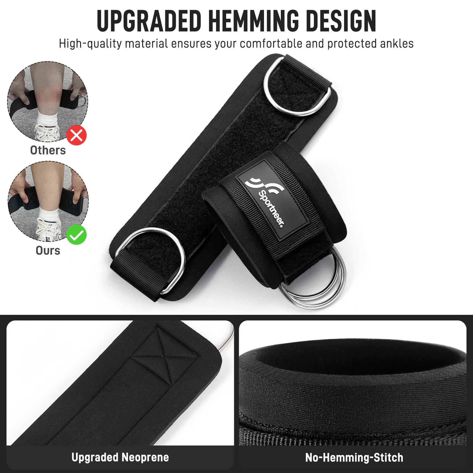 Sportneer tiras de tornozelo a - Home Gym Equipment Amazon avaliação e preço
