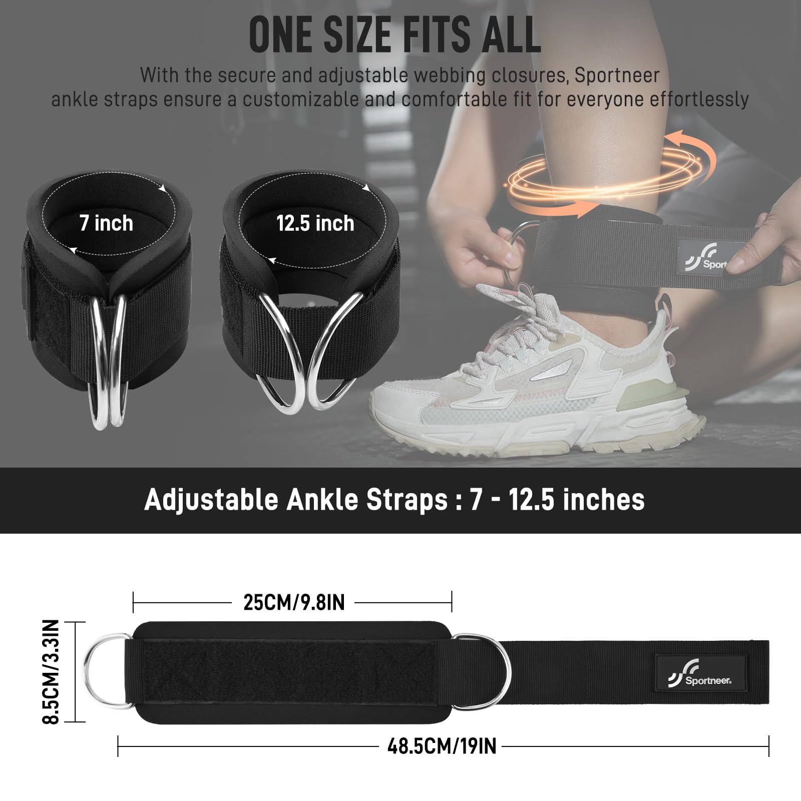 Sportneer tiras de tornozelo a - Home Gym Equipment Amazon avaliação e preço