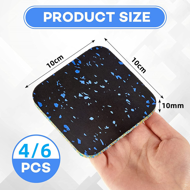 4/6 Peças de Tapetes de Borrac - Home Gym Rubber Flooring avaliação e preço