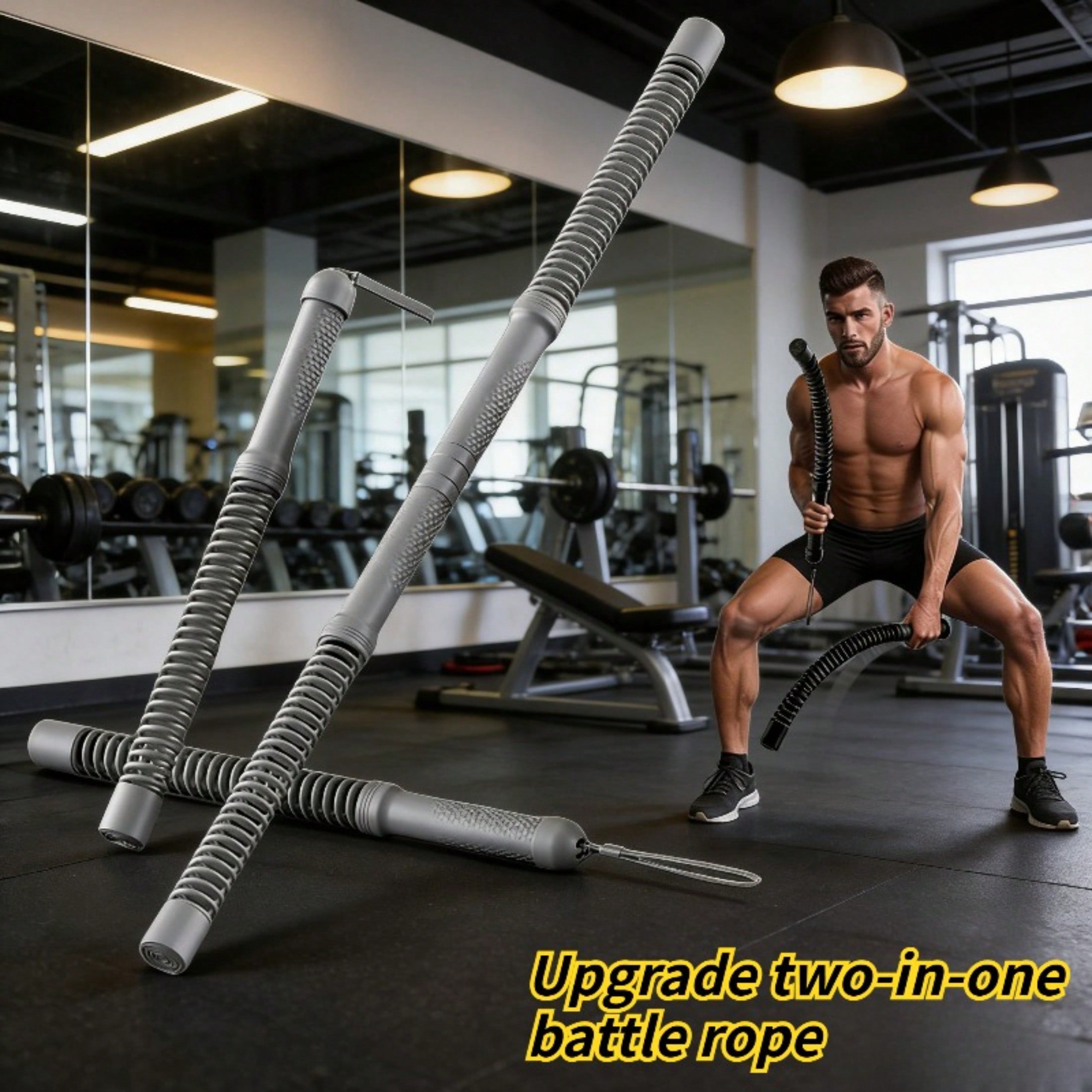 Barra de Treino 2 em 1 Aprimor - Battle Rope Heavy avaliação e preço