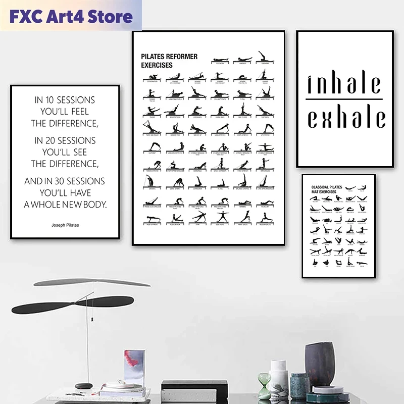 Pôster de Quadro de Exercícios - Home Gym Decor avaliação e preço