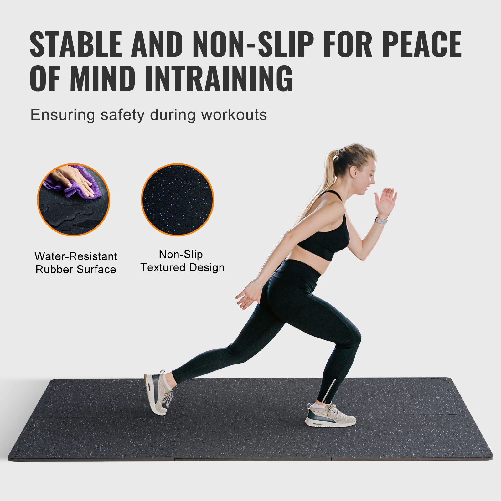 Tapetes de ginástica com 0,56  - Home Gym Rubber Flooring avaliação e preço