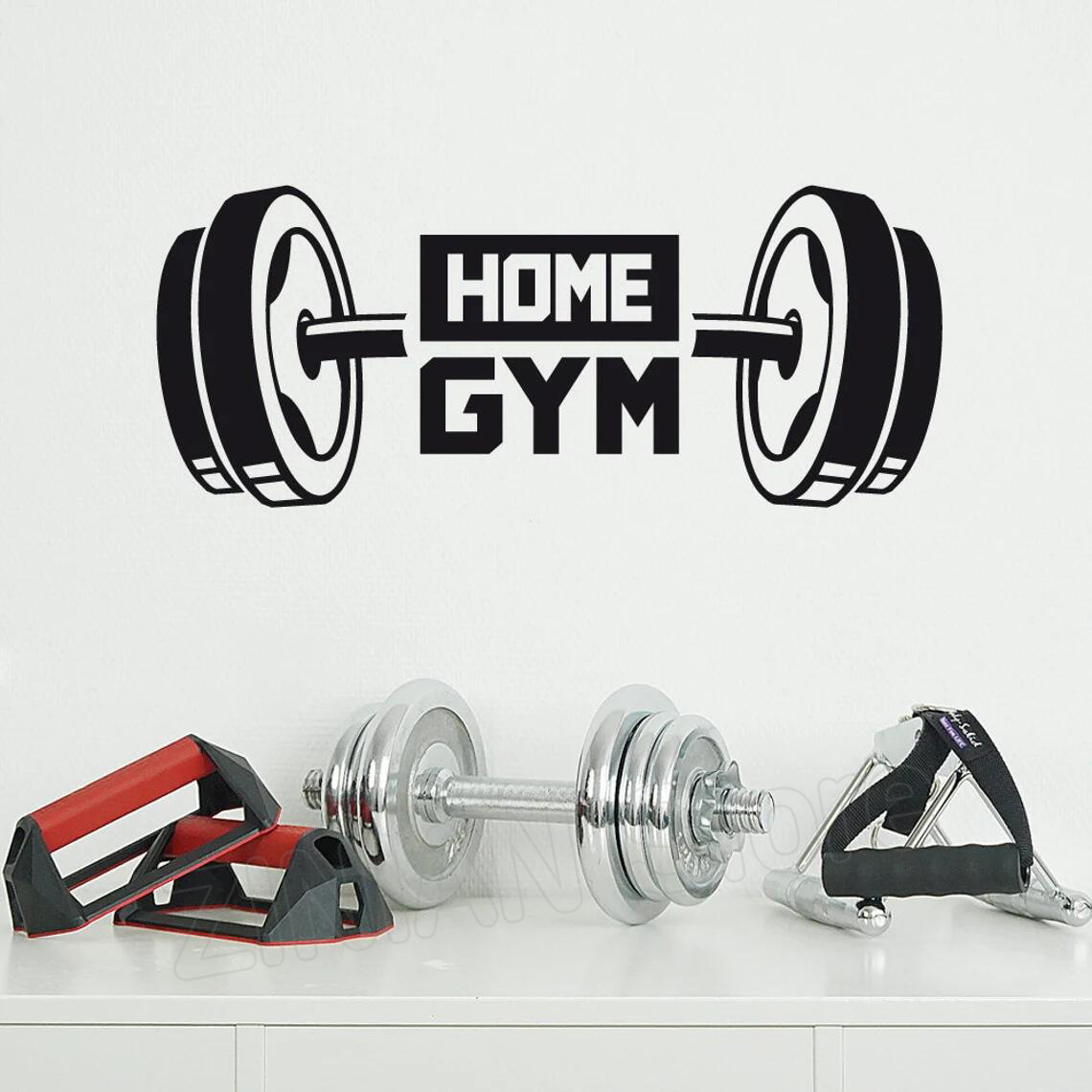 Fitness casa ginásio decoração - Home Gym Wallpaper avaliação e preço